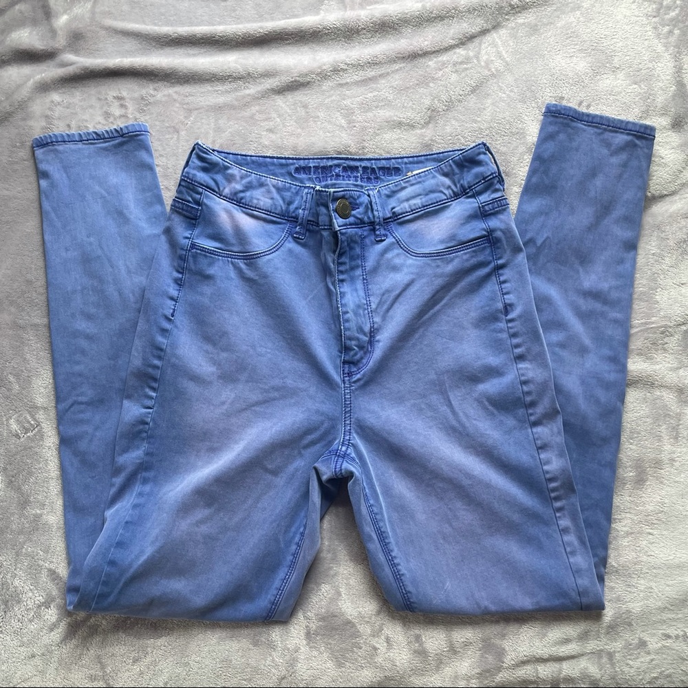 American Eagle Periwinkle Skinny Jeans